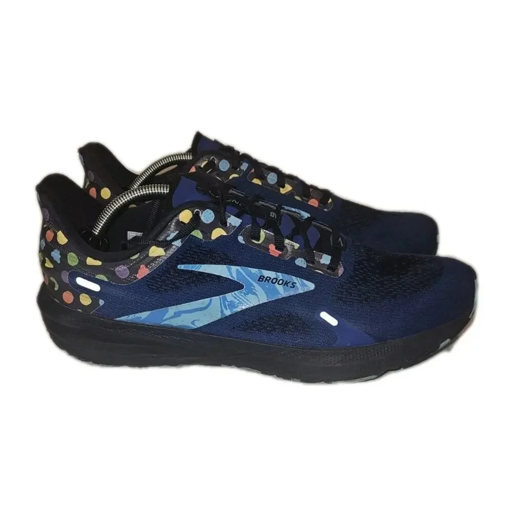 Men's Brooks Launch 9 Blue Trix Lucky Charm Running Shoes Sneakers Size 12 M